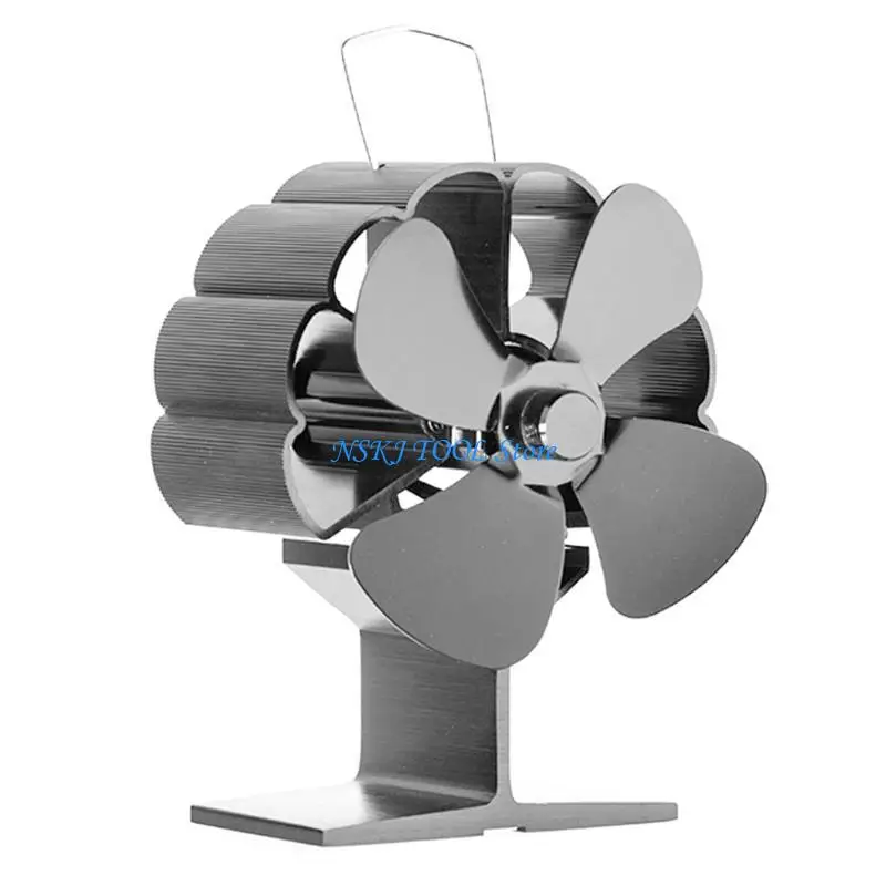 

L8RC 4-Blade Stove Fan Heat Powered Fan for Wood Burning Stoves or Fireplaces Quiet Saving Efficiently SF118S
