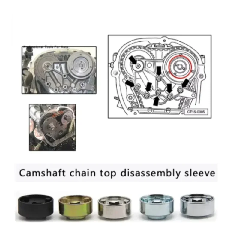 

Engine Camshaft Removal Sleeve Tool For Audi VW Skoda Golf 1.8/2.0 TFSI EA888 Timing Special Tool
