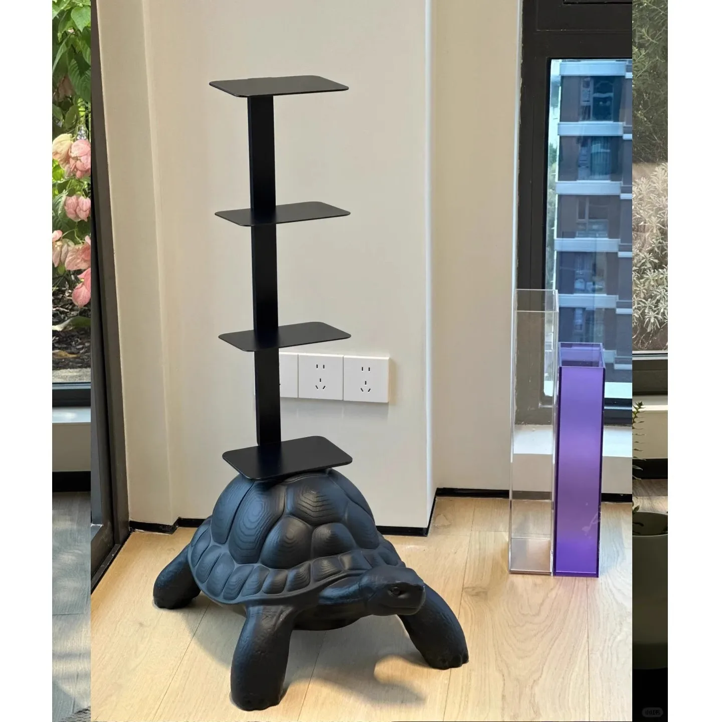 

Modern creative turtle bookshelf fashion home interior living room study designer artistic animal resin ornament