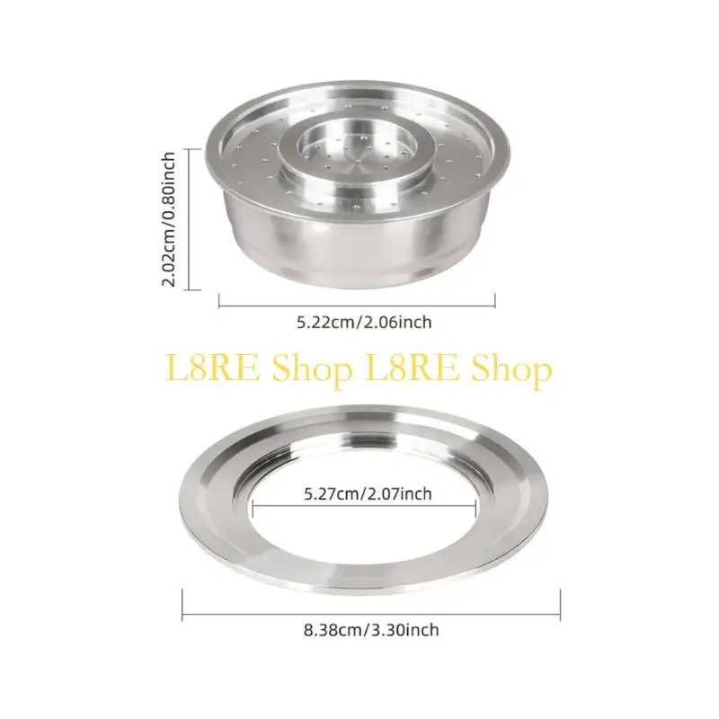 L8RE 혁신적인 커피 포드 쉘 커피 컵 스테인레스 스틸 커피 포드 어댑터 커피 포드 다양한 설정을위한 부착
