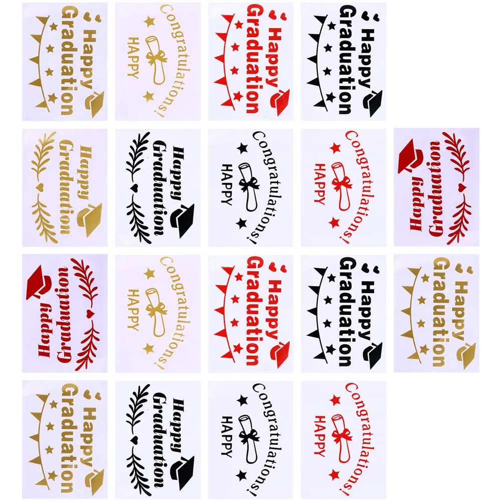 

18 листов прозрачных самоклеящихся наклеек для выпускного вечера: для декора стен, окон, сцен, DIY-проектов. Счастливого выпускного!