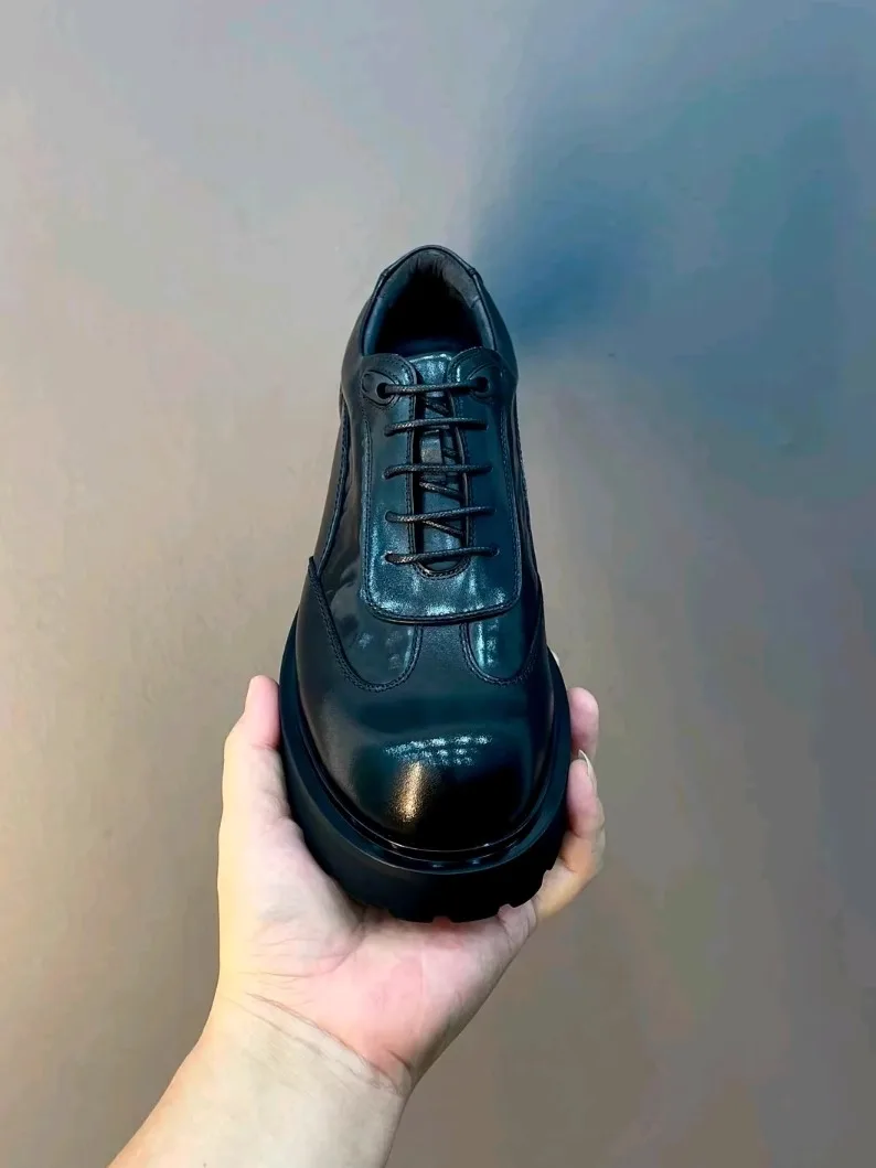 

High Quality Casual Leather Men's Shoes Comfortable Fashionable Versatile Business European Style R352221 New Arrival for Youth