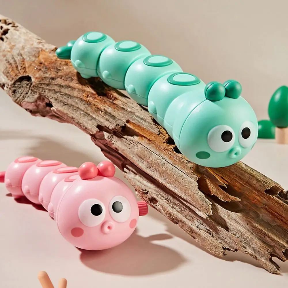 Fun Plastic Chained Caterpillar Multi-colour Early Education Clockwork Caterpillar Swaying Crawling Play