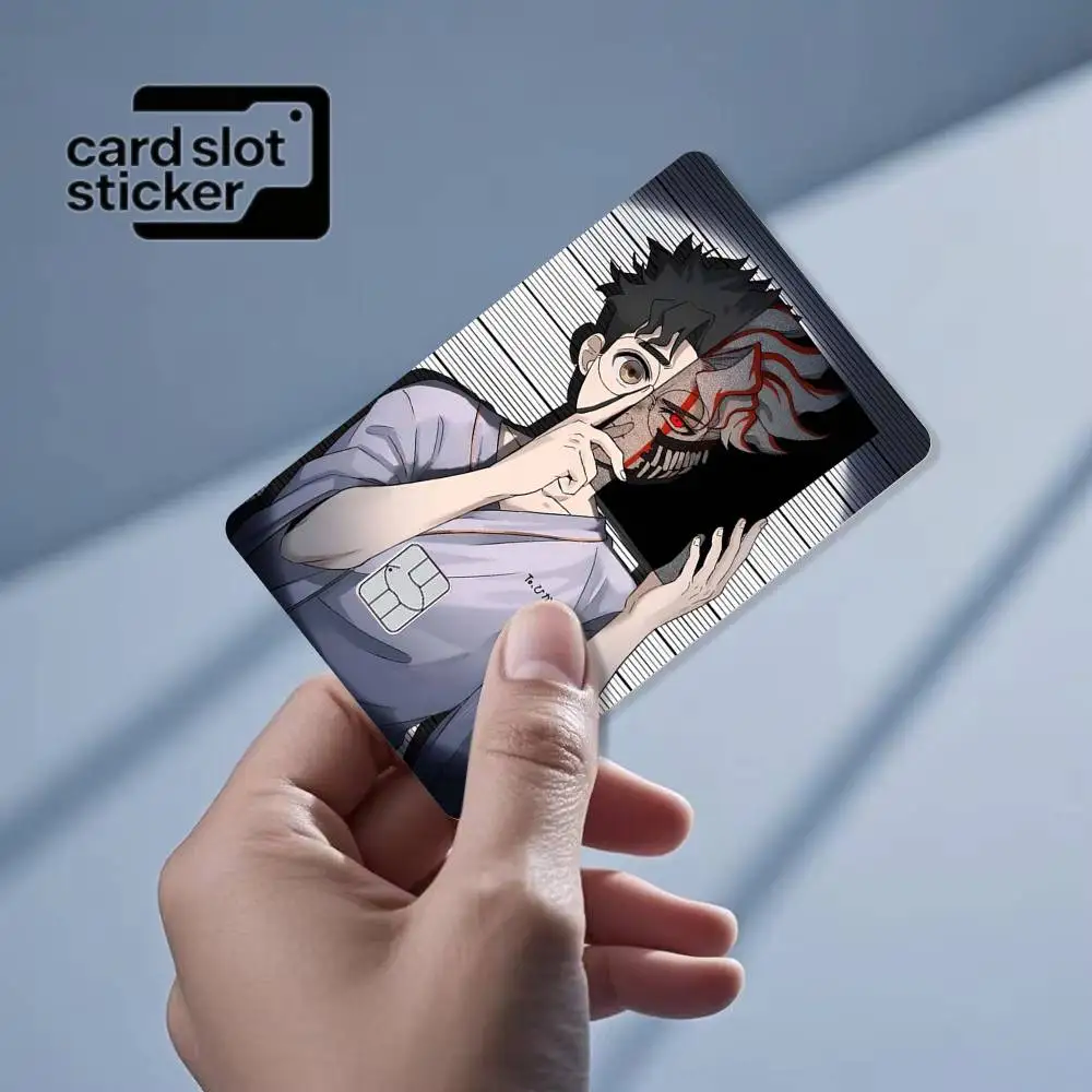 Anime Cartoon D-Dandadan  Credit Card HD Stickers Game Card Decal Small Chip Waterproof Sticker Gift