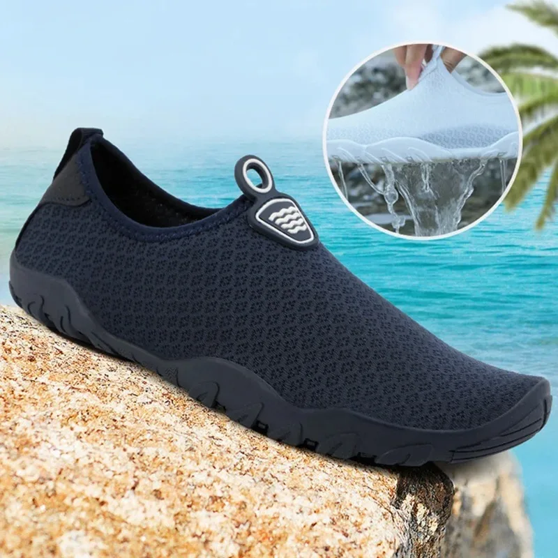 2024 Swim Beach Aqua Shoes Odporne na zużycie oddychające trampki turystyczne na świeżym powietrzu Szybkoschnące buty surfingowe Antypoślizgowe