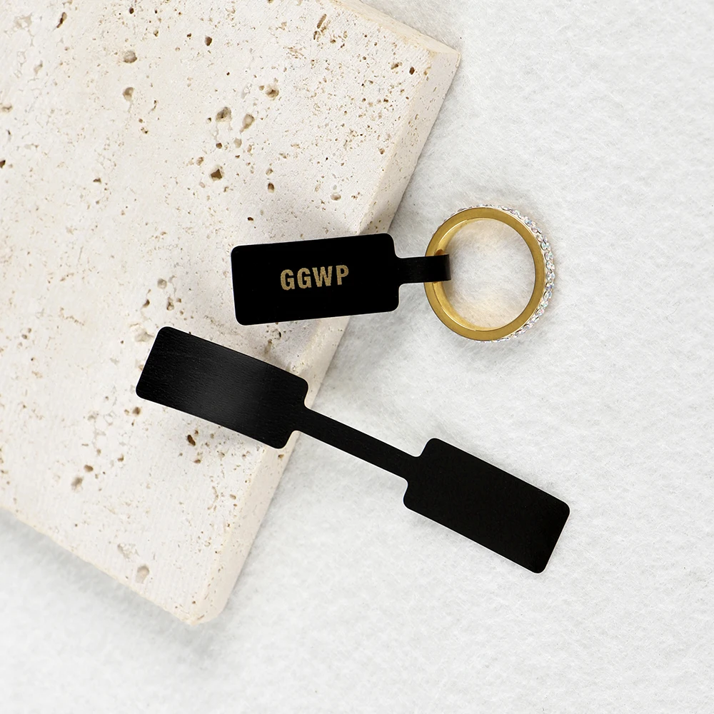 

Самоклеящиеся черные этикетки с квадратной головкой и печатью, с возможностью нанесения логотипа, для изготовления ювелирных изделий (ожерелья, браслетов, колец) для малого бизнеса