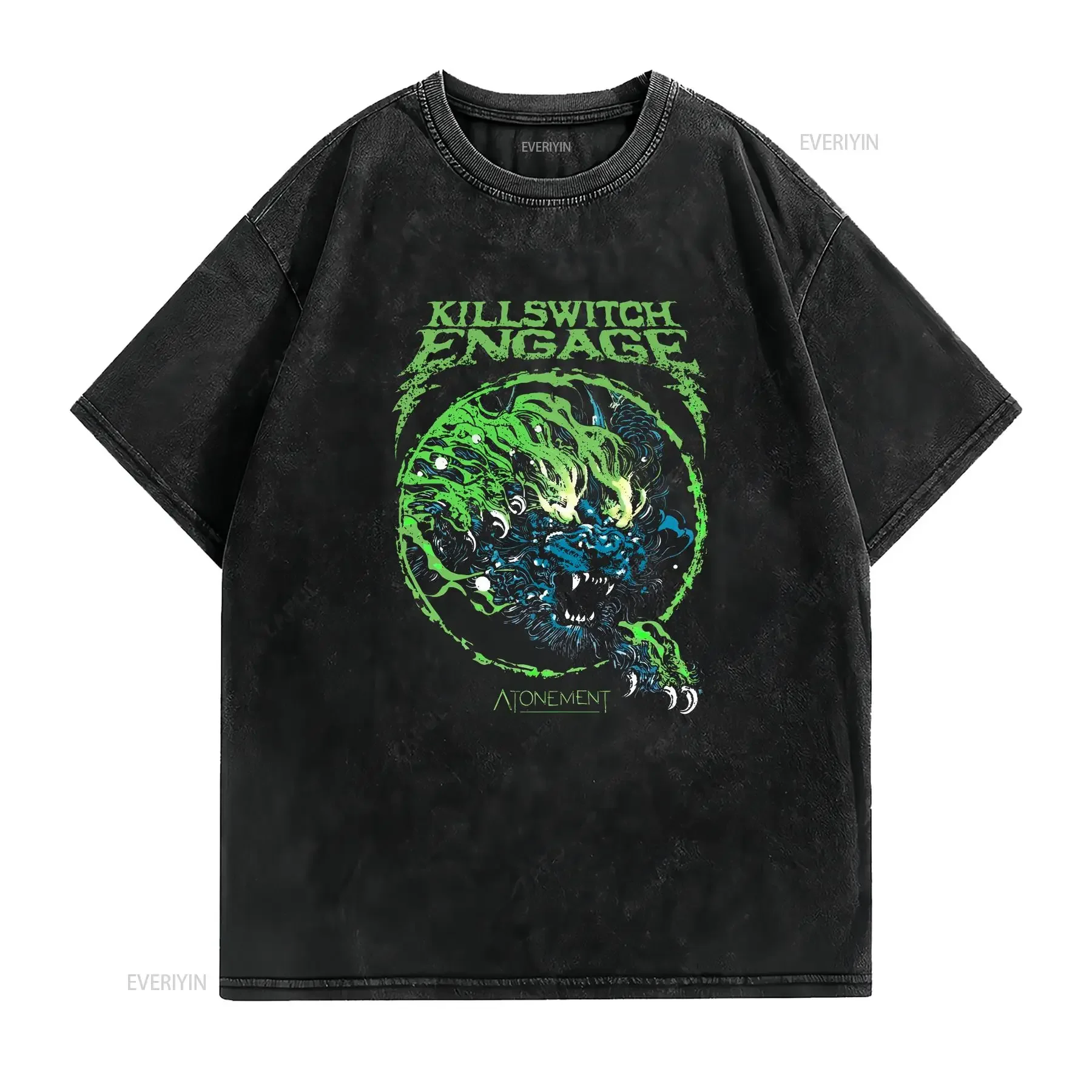 Killswitch Engage Atonement Circle Album Art Metalcore Band T Shirt 95141077 vintage Washed graphic Soft designer clothes