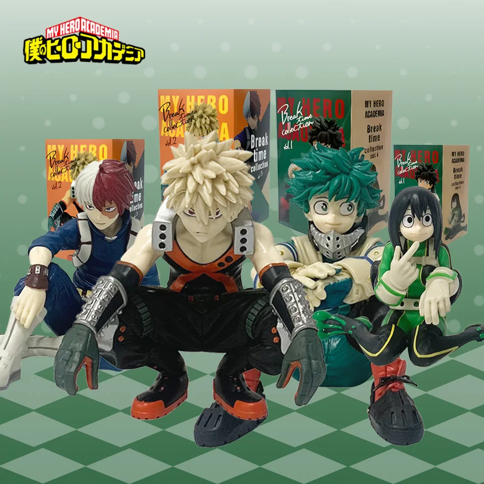Figurka akcji z serii My Hero Academia Break Time, model zabawki dla dzieci, nowa lalka anime w pudełku, dostępna od ręki.