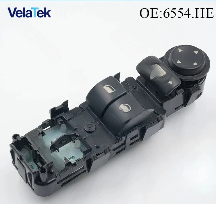 6554. مناسبة لمفتاح رفع زجاج السيارة Citroen C4، زر رفع النافذة الكهربائية