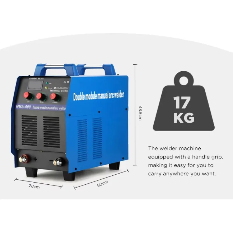 Saldatura impianto 380V 15KVA 500A IGBT Doppio modulo Saldatore ad arco manuale Saldatore Mma Saldatrici industriali Mma 500 Amp