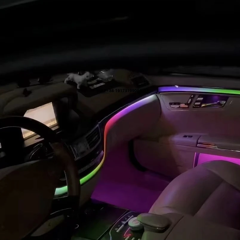 Interior Atmosphere Lamp 18 Color LED Lighting System General Use 12V Light Dynamic Light and Shadow for  S-Class