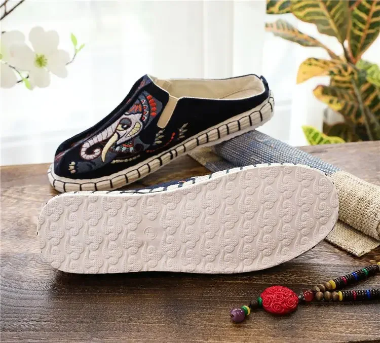 Summer Vintage Kungfu Shoes ethnic style Chinese Traditional Shoes Wushu Tai Chi Old Peking Shoes Martial Art Sneaker