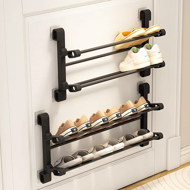 

No-Drill Multi-Layer Shoe Rack Simple Small Home Entrance Shoe Cabinet Easy-To-Stack Storage Organizer Display Stand