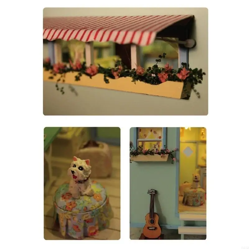 F62D DIY Miniaturowy zestaw do rzemieślniczego zestawu do domu zabawki