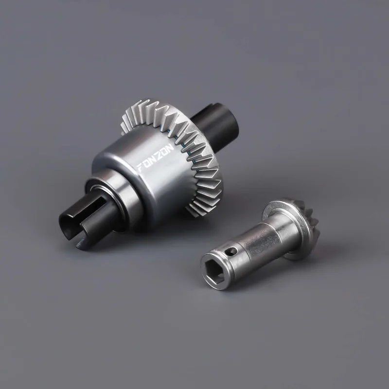FONZON 39T/12T 7075 ensemble de différentiels avant et arrière entièrement en métal en alliage d'aluminium pour pièces de mise à niveau de voiture RC série ARRMA GROM