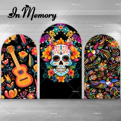 Day of The Dead Arch Backdrop Mexican Dia DE Los Muertos Background Fiesta Sugar Skull Photography Backgrounds