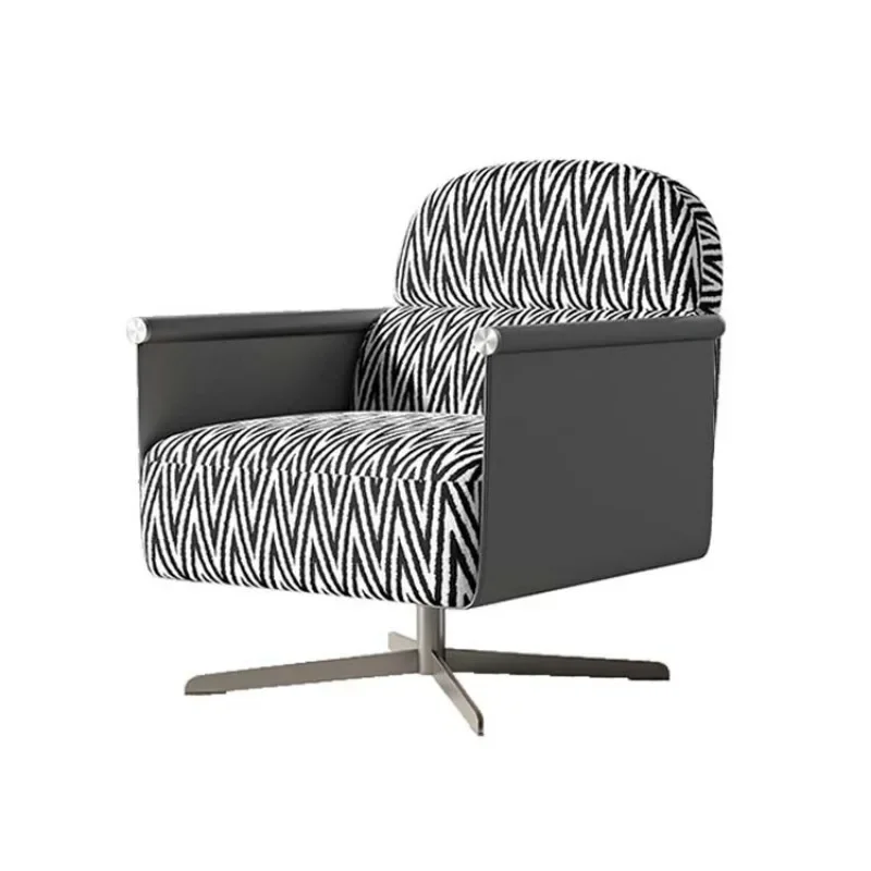 Living room modern single cloth sofa chair household simple balcony lazy chair