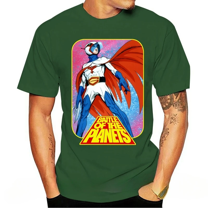 men cotton t shirt Short Sleeve funny printed tshirts Summer Battle of the Planets Gatchaman men T-Shirt harajuku