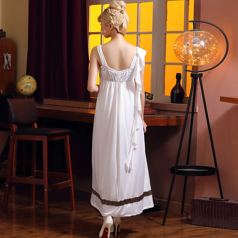 زي أداء المسرح العربي Sle loween، Godd الأسطوري القديم، طويل دكتور الإمبراطورية الرومانية، أزياء نسائية