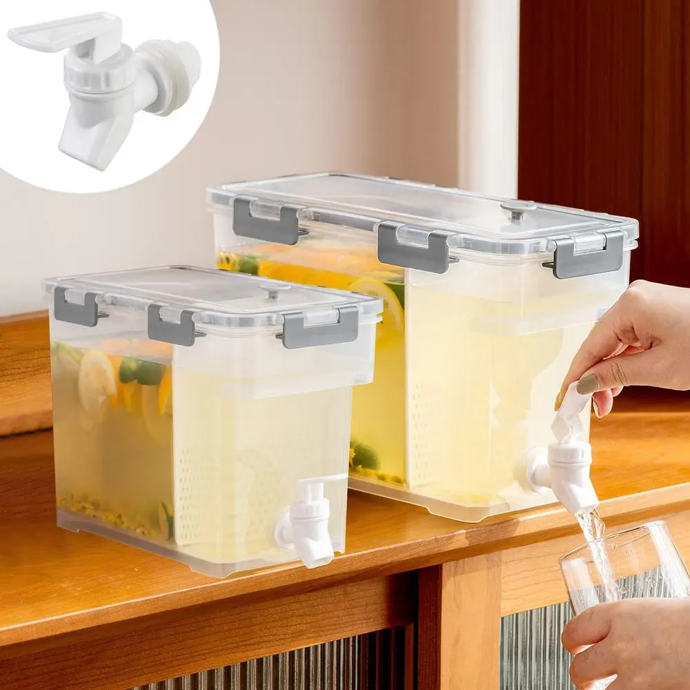 

Кувшин-диспенсер для напитков с краном, 3,5 л и 6 л, для холодильника, пластиковый, для дома, для сока и воды