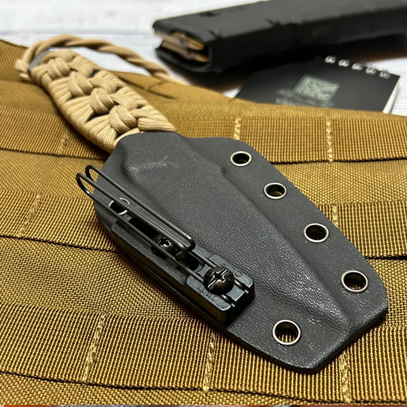 CNC Stainless Steel Nylon Material Holsters Knife KYDEX Sheath Scabbard DIY Making Parts AP Clip Universal Belt Clamp With Screw