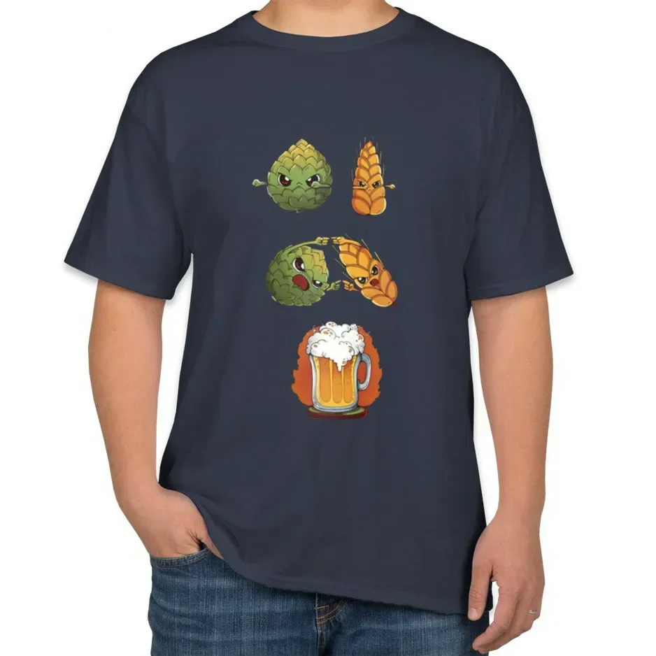 Funny Brew Beer T-Shirt 100% Cotton O-Neck Summer Short Sleeve Casual Mens T-shirt Size S-3XL