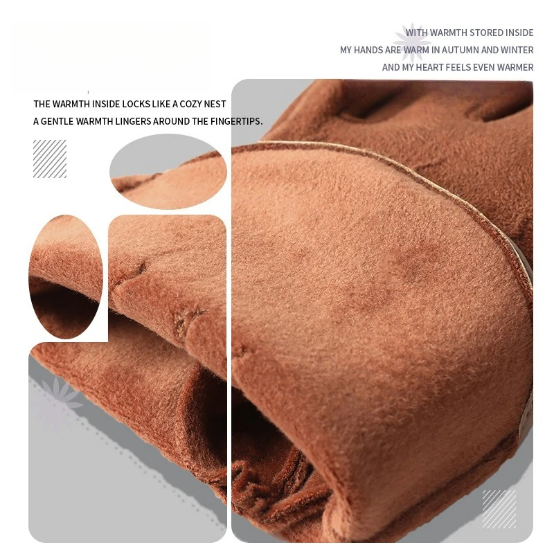 قفازات الرجال الرياضة الدراجات الرياضة في الهواء الطلق عدم الانزلاق الباردة واقية سميكة قفازات شاشة اللمس الشتاء الباردة واقية قفازات دافئة