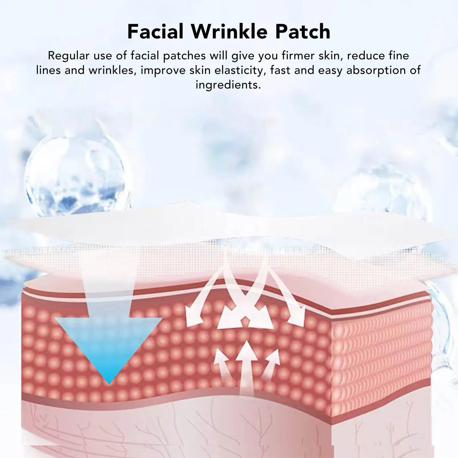 Skin Elasticity Wrinkle Removal Patches - Reusable Chest Wrinkle Odorless for face Patch