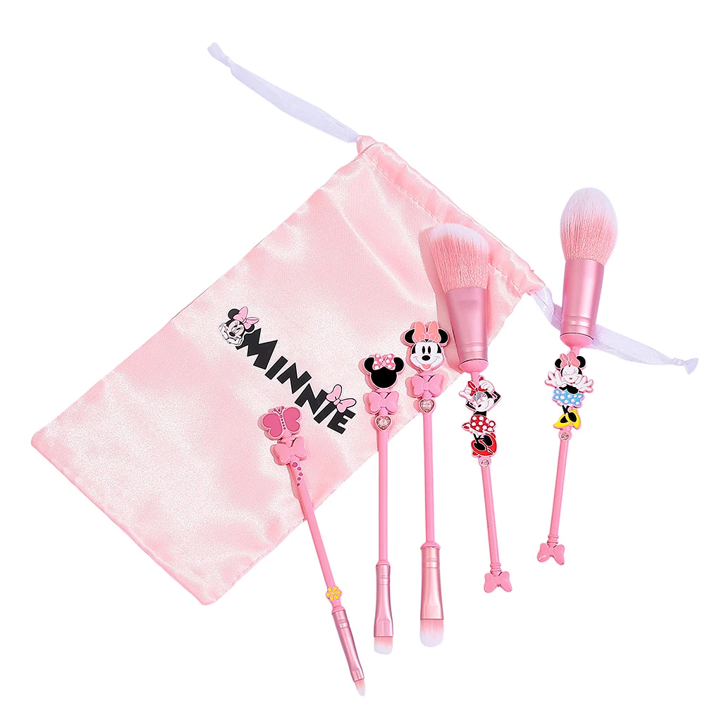 5 pcs Minnie Mouse Professional Makeup Brush Soft Portable Makeup Brush Foundation Blush Powder Eyeshadow Makeup Tools