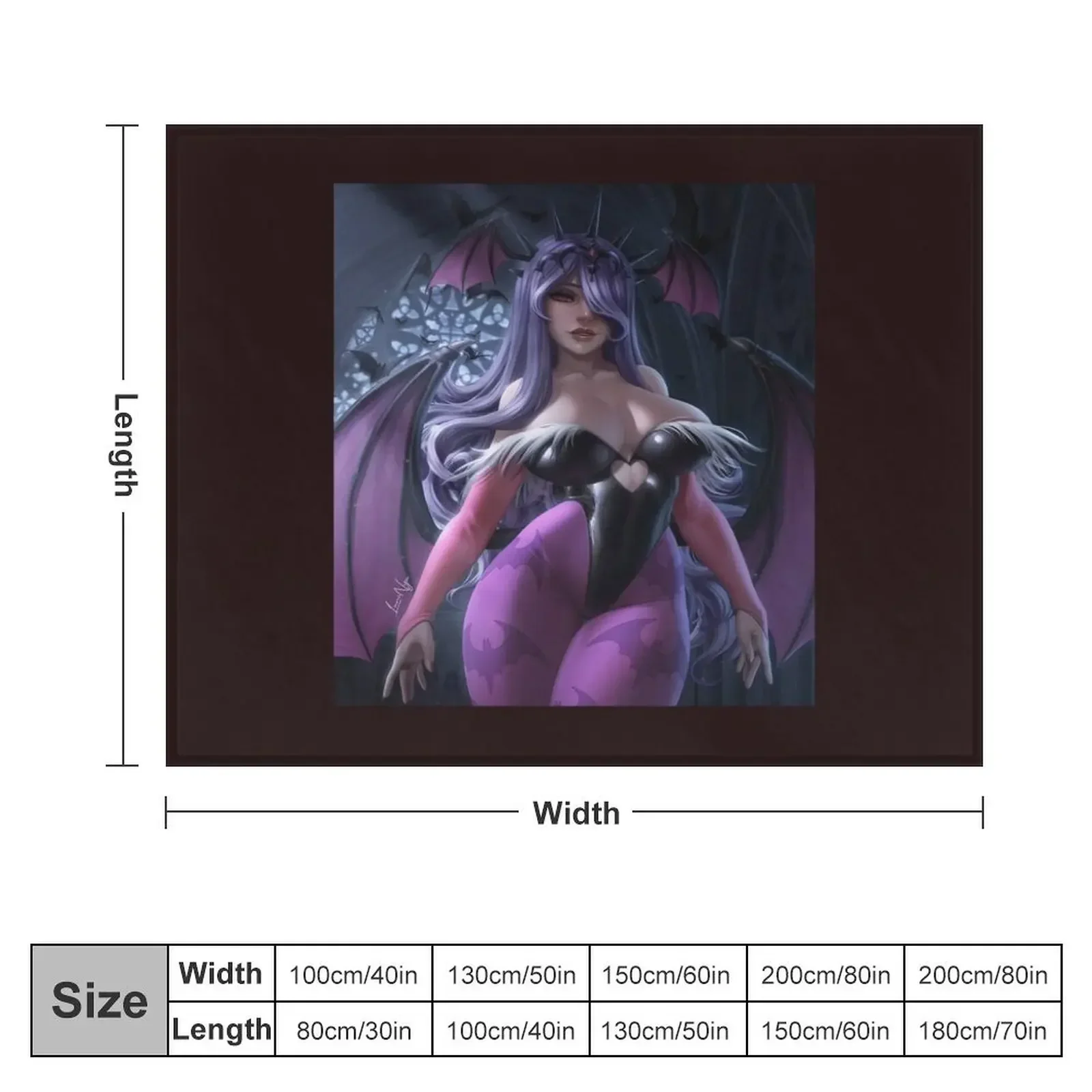 Morrigan Aensland Throw Blanket Quilt Luxury blankets ands Thins Blankets