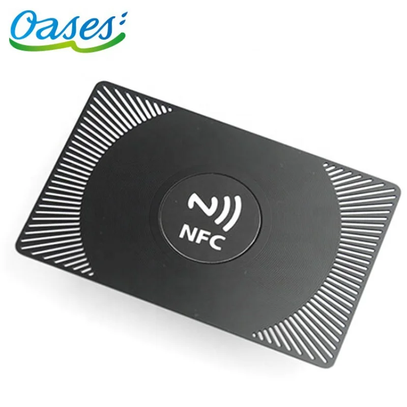 

piecesCustom Printing Black RFID NFC Metal Business CardsCustom