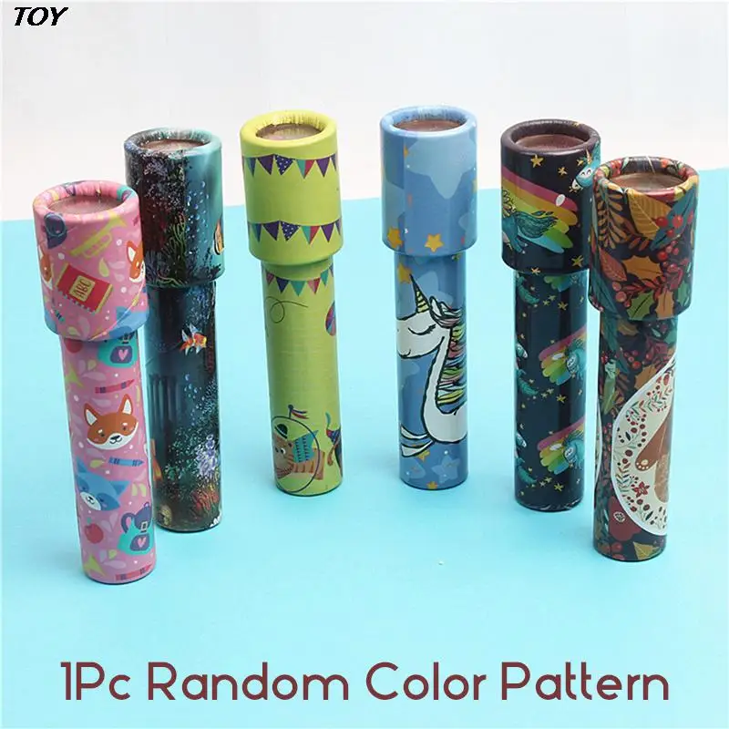 1Pc Rotating Kaleidoscope Classic Nostalgic Child Science Experiment Toy Parent-child Kid Educational Toy Magical Change Gift