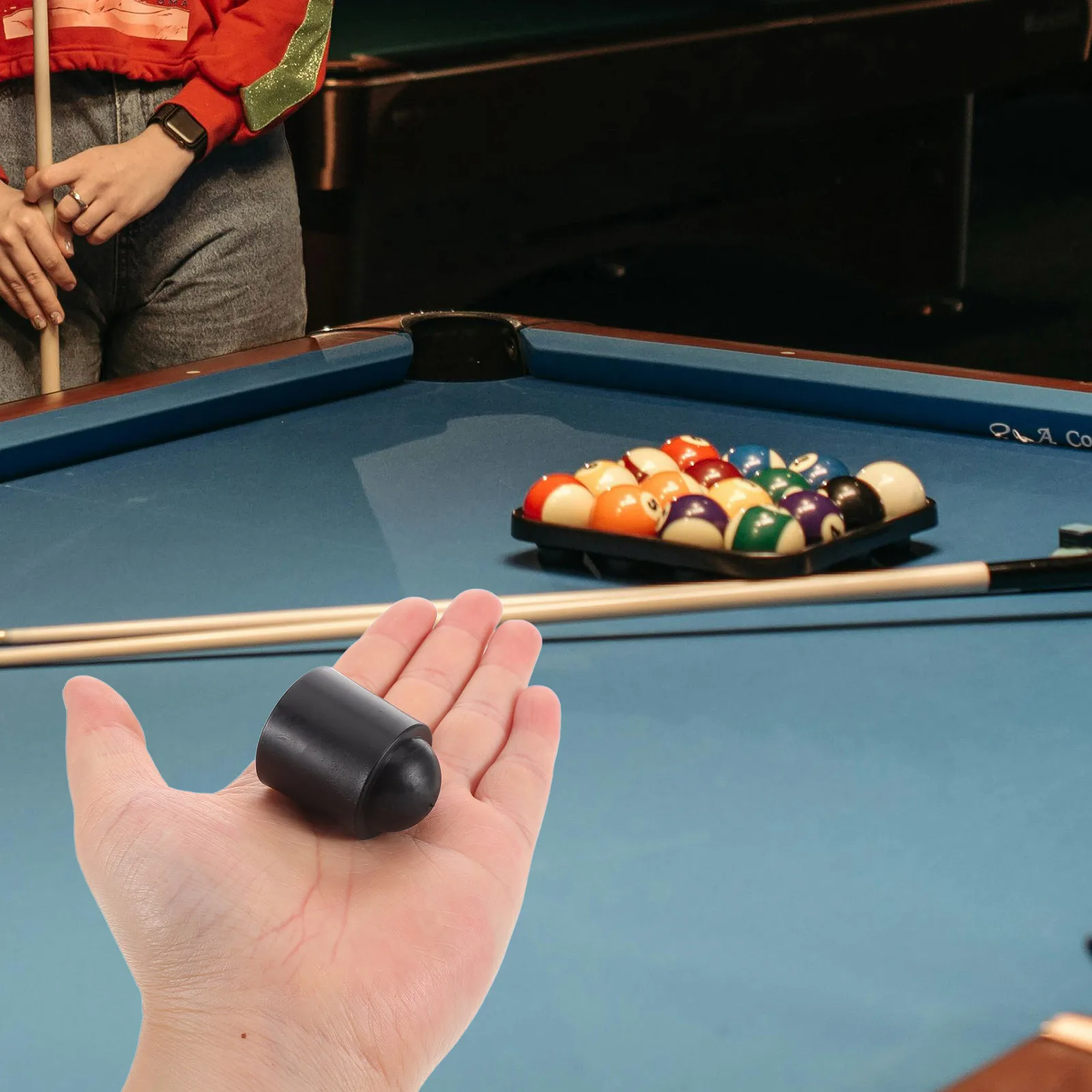 

10pcs Stick Tail Protector Rubber Sleeve Billiard Cue Bottom Cover Pool Stick Accessories Durable Wide Compatibility Enhanced