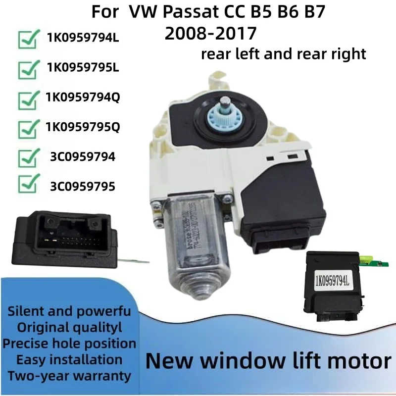 Für VW Passat CC B5 B7 B6 Fensterhebermodul Hinten Links Hinten Rechts 1K0959794L 1K0959795L 1K0959794Q 1K0959795Q Neu Hochwertig – Detail 6