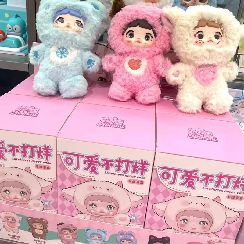 

Лидер продаж Nuomi Nuomi, милая не закрывающаяся серия, плюшевая слепая коробка, модный игровой подарок, настольный орнамент, коллекция кукол и подарок