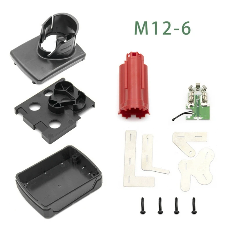 เหมาะสําหรับ Milwaukem12-6C เปลือกพลาสติกแบตเตอรี่บอร์ดป้องกันเชลล์เปลี่ยนชุด
