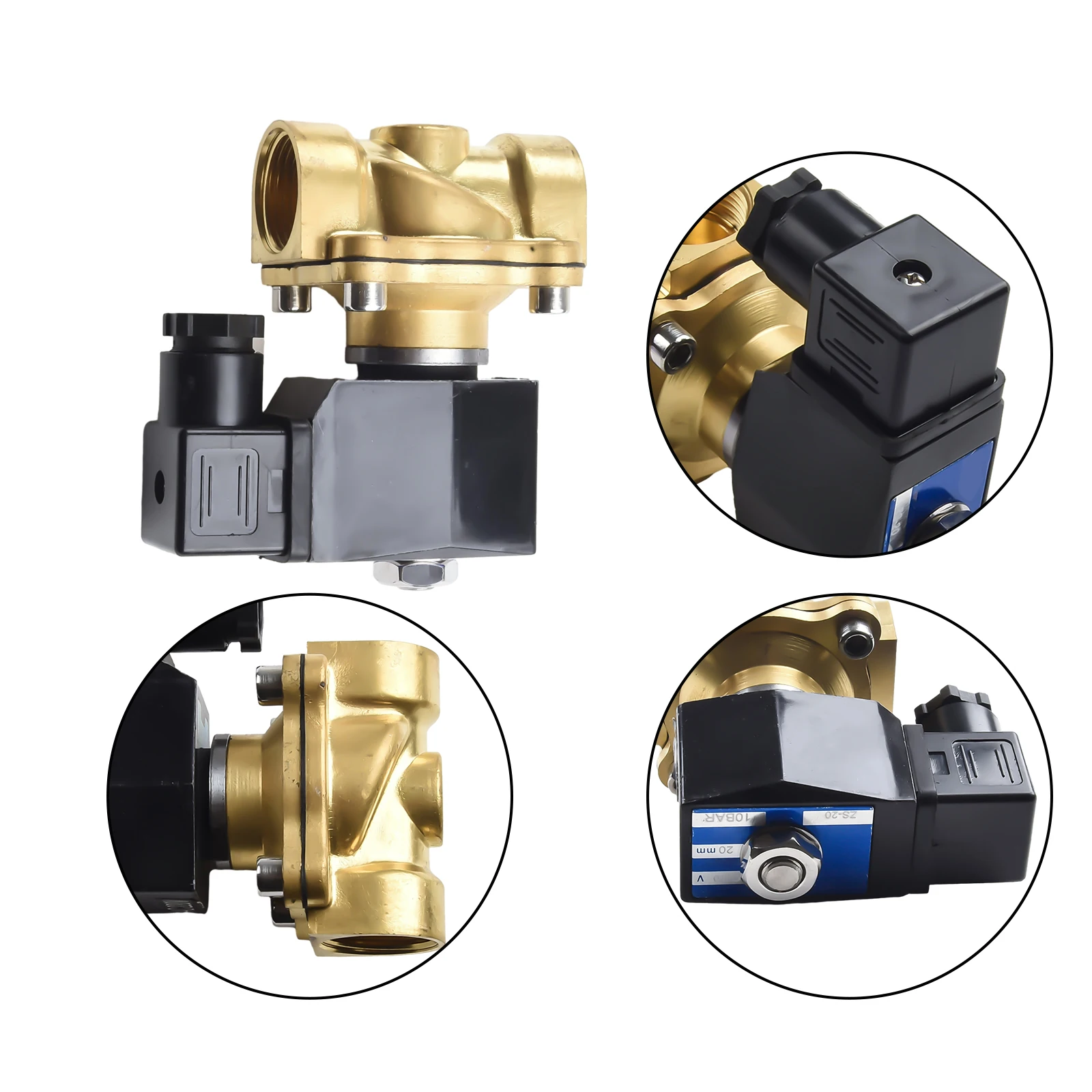 

62 Mm/55 Mm/102 Mm Brass Electric Solenoid Valve Water Air Inlet Flow Switch For Solar Water Heater Valve Water Heater Air Sola