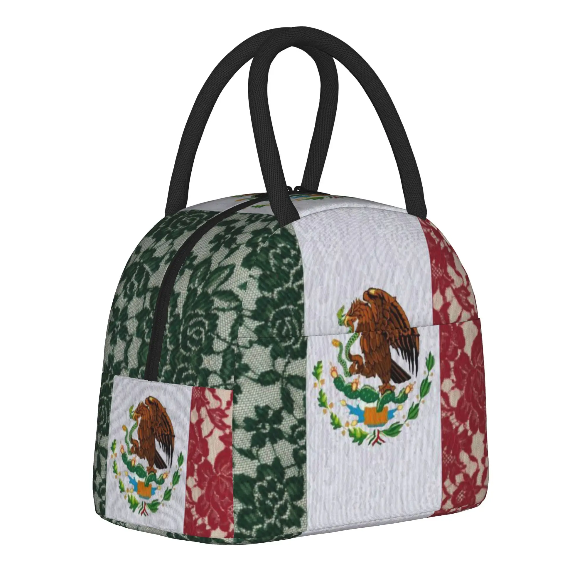 Insulated Lunch Tote Bag mexico flag Merch  Storage Food Box New Arrival Cooler Thermal Lunch Box For Outdoor
