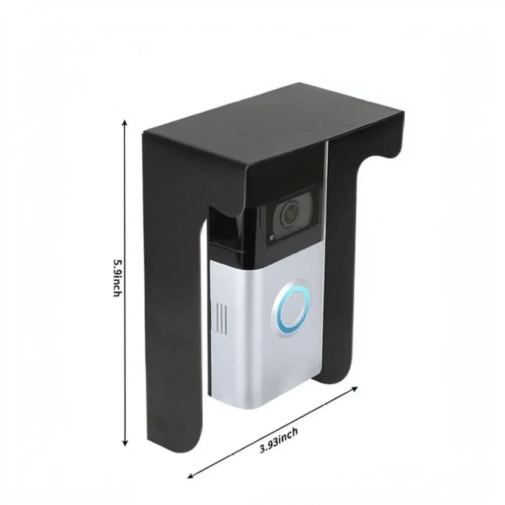 Sturdy Metal Doorbell Protective Shield Weatherproof Rain Guard For Video Intercom Security Camera Home Accessory