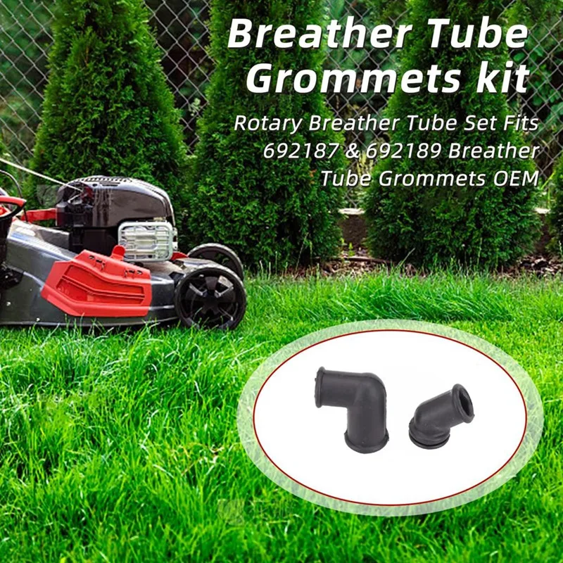 Rotary Breather Tube Set For 692187 & 692189 Breather Tube Grommets Part Number Garden Lawn Mower Accessories