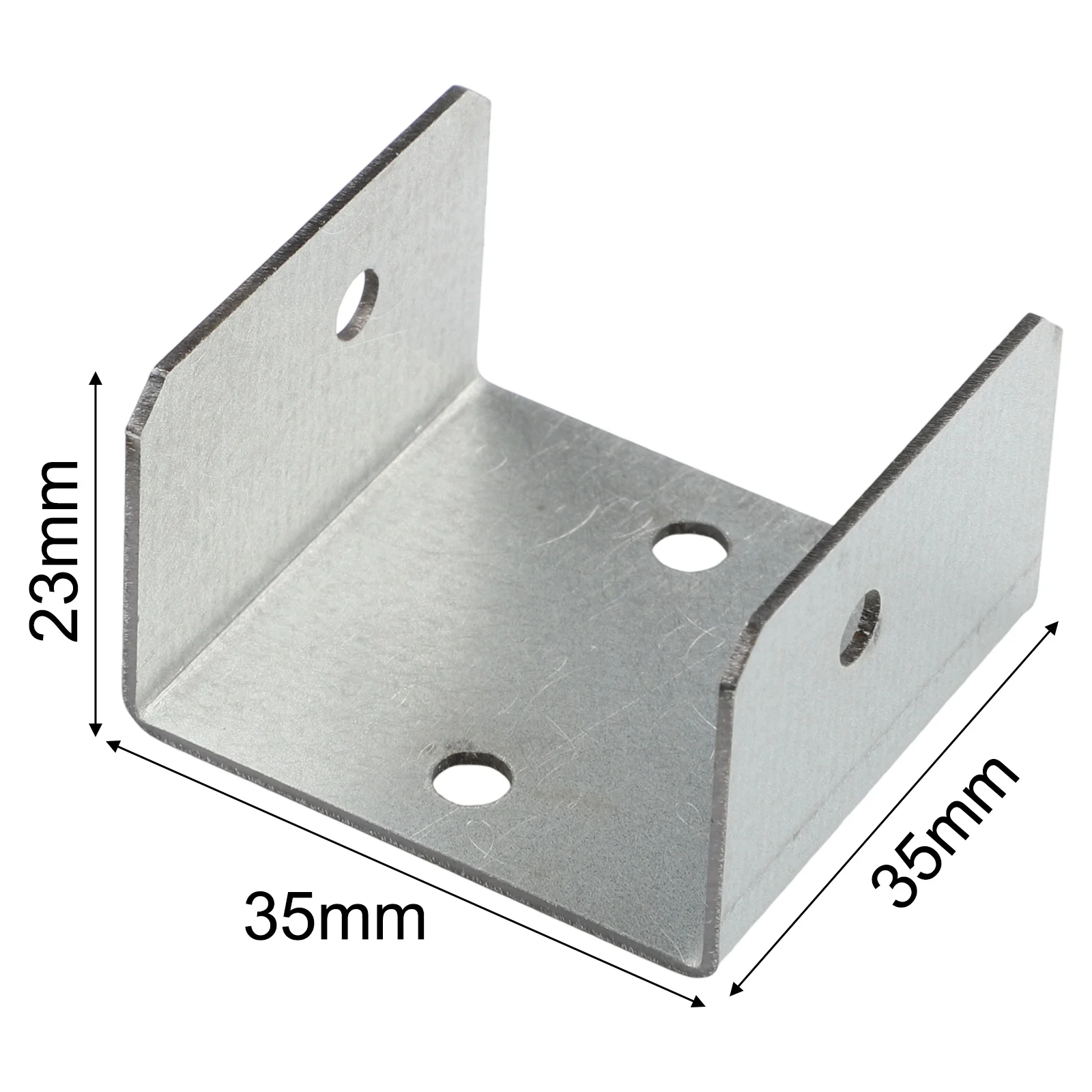 Galvanized Fence Panel Clips Timber 44mm Galvanized Steel Clips Prevent Timber Splitting Rust Resistant Material Easy To Install