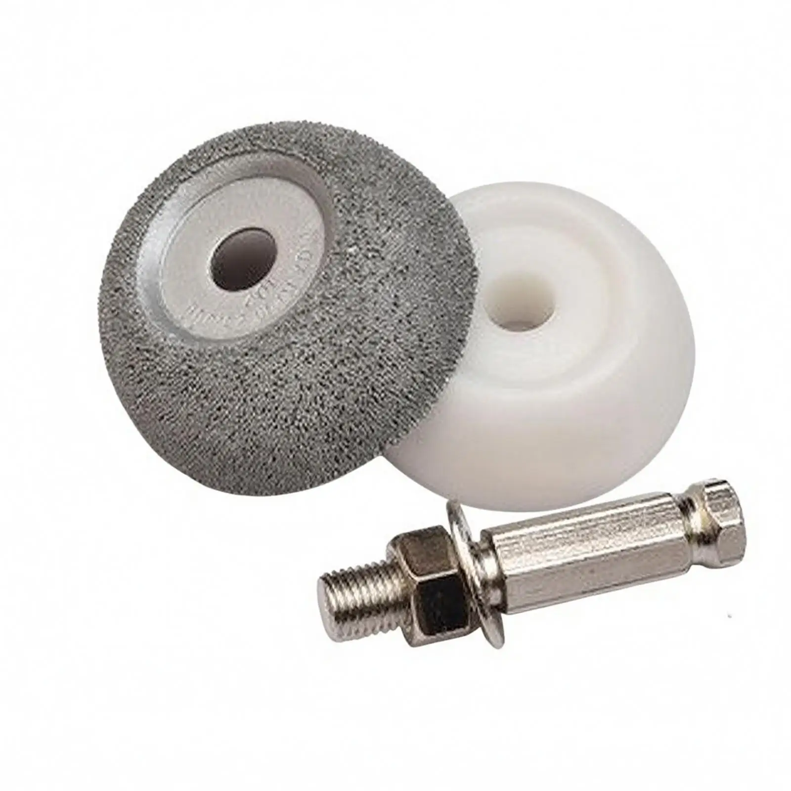 Tire Grinding Bit Aluminum Oxide Cup Shape with Mounting Hole for Low Speed Automotive Polisher Tool