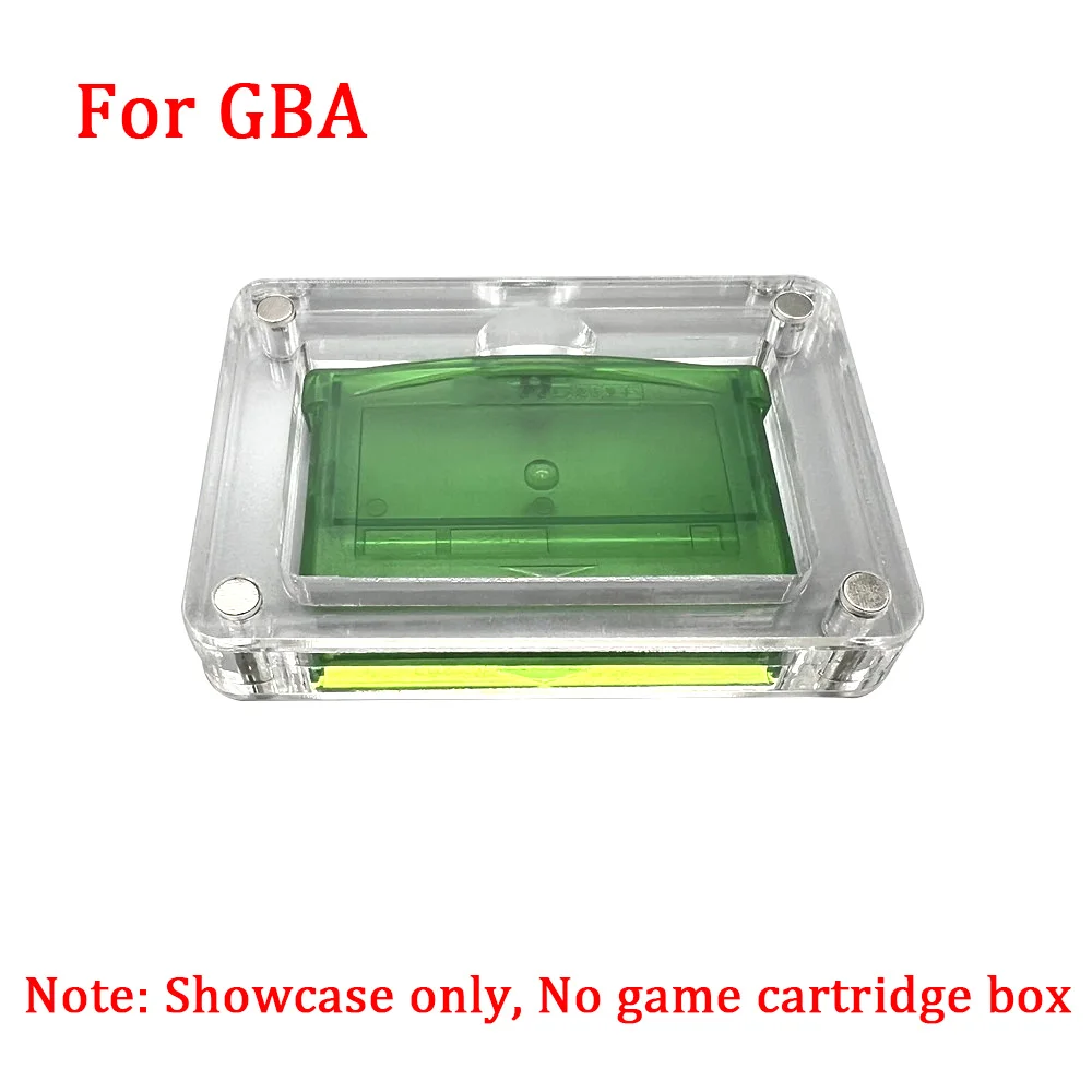 

Game Card Cartridge Clear Acrylic Showcase Magnetic Cover Acrylic Storage Box Display For GBA GameBoy Advance with All-in-One
