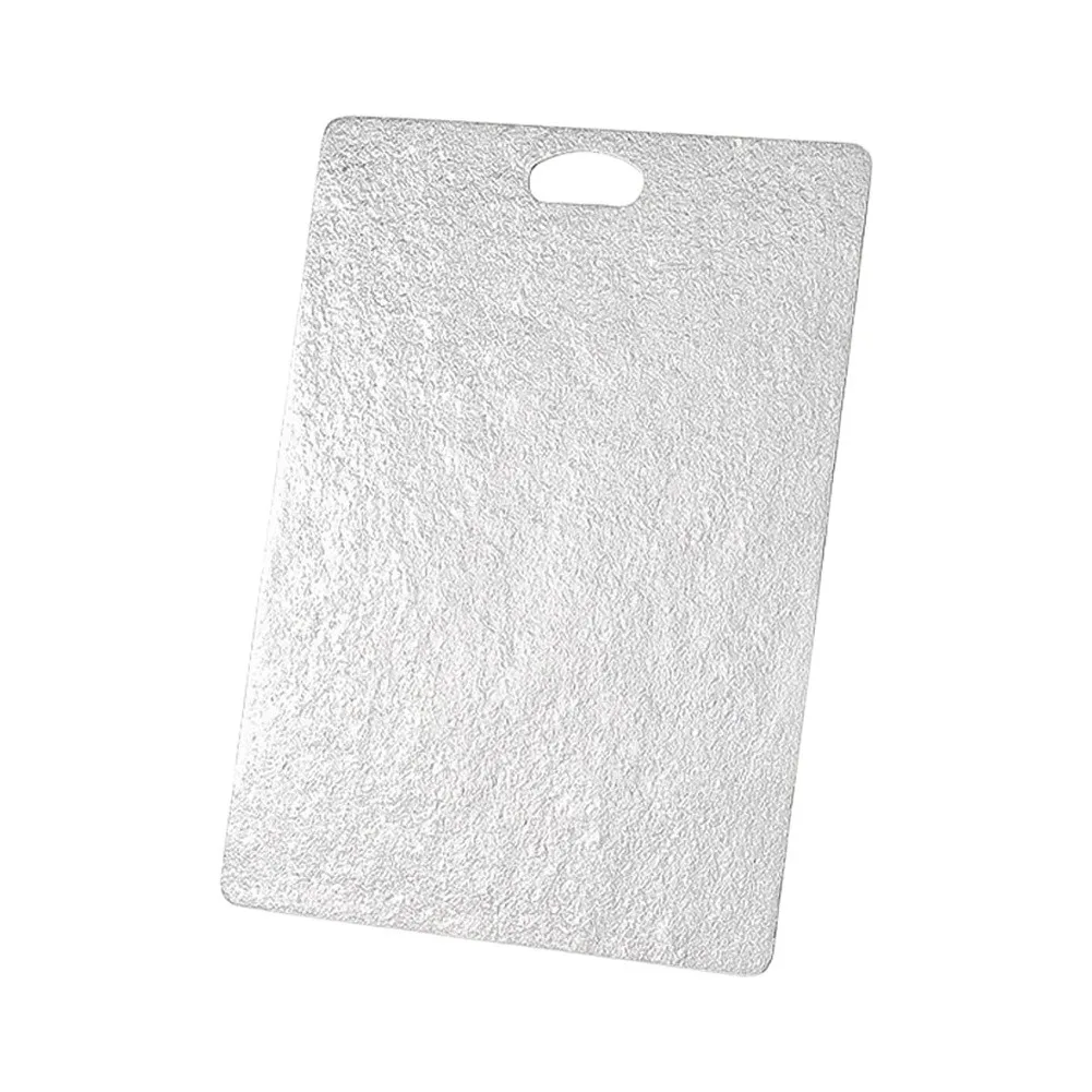 Slender Titanium Cutting Board for Home Cooking and Travel Use Smooth Edge Finish Enhances Safety During Food Preparation