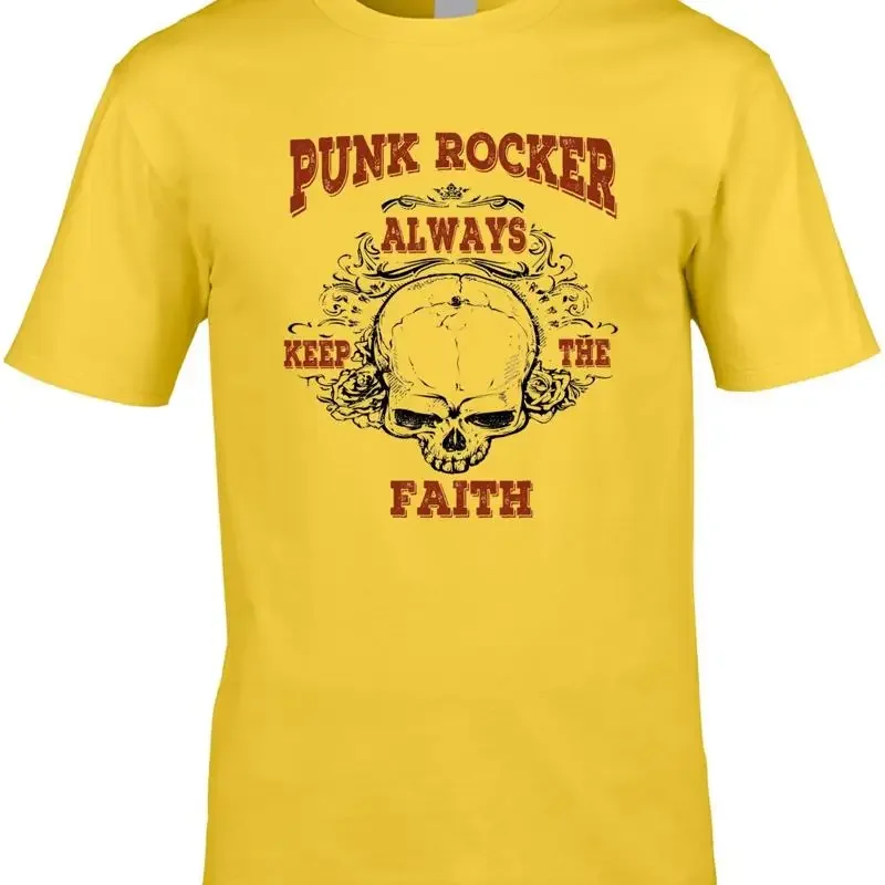 Punk Rock T Shirt 70'S 80'S Psychobilly Music Skulls Head