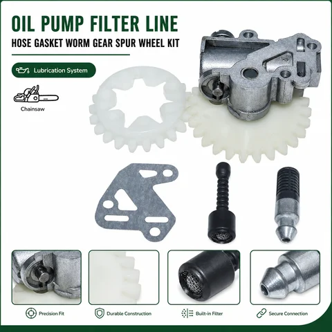 Oil Pump Filter Line Hose Gasket Service Kit Fits Stihl 038 MS380 MS381 Chainsaw Replacement Parts 1119 640 3200 / 1119 029 0500