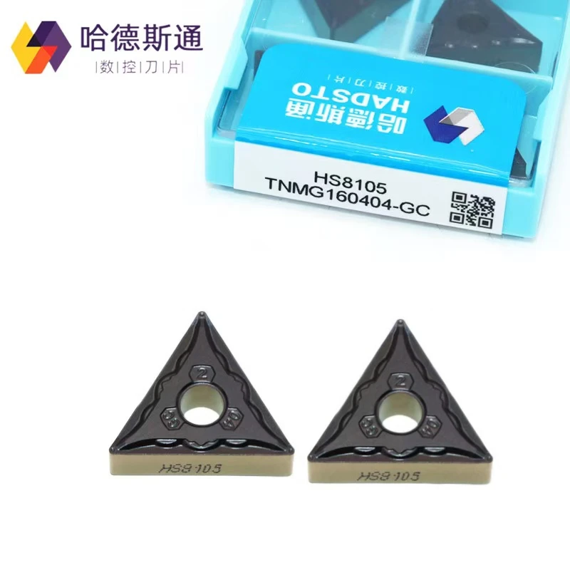 

Tnmg 160404 -Gc Tnmg 160408 -Gc Hs8105 Hs8215 Hs8225 Hadsto 100% Original Lathe Turning Carbide Tool Outer Circle Cnc Turning Blade Processing Steel Parts