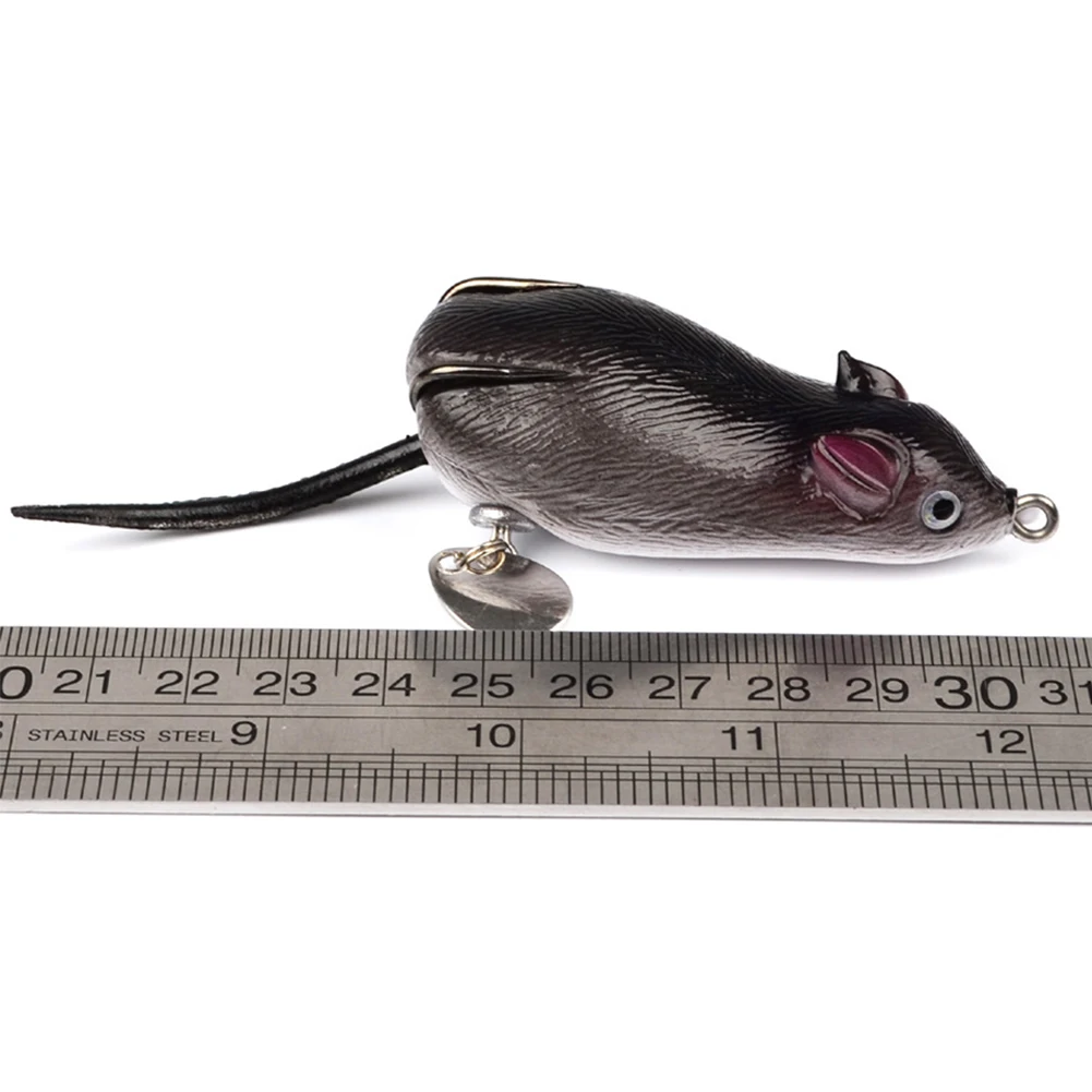 YFASHION 3D Mice Fishing Lure Kit Fishing Frog Bass Pike Snakehead Topwater Fishing Frog Lure Bait 17.43g / 7cm