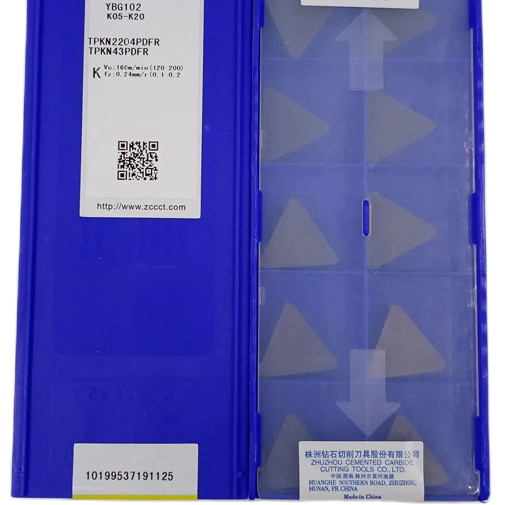 ZCC Milling YD201 YBG102 Penggilingan cutter Indexable penggilingan untuk mesin besi cor TPKN 43PDFR 10 pcs/box