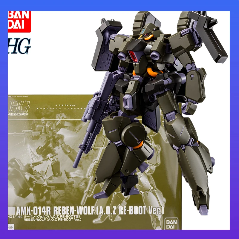 

In Stock BANDAI PB LIMITED HG 1/144 AMX-014R REBEN-WOLF (A.O.Z RE-BOOT Ver.) Anime Action Figures Assembly Model Collection Toy